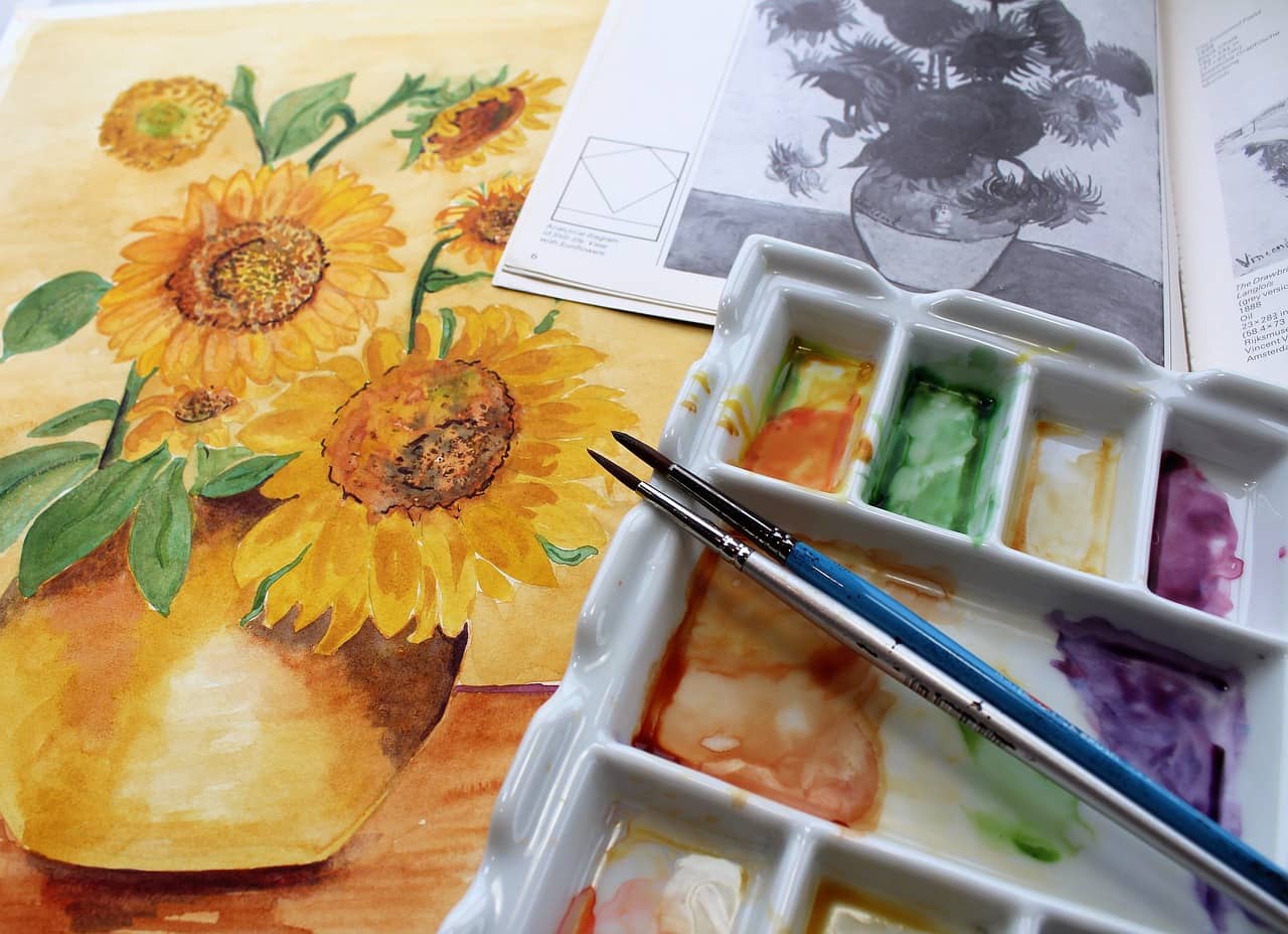 flower painting artists